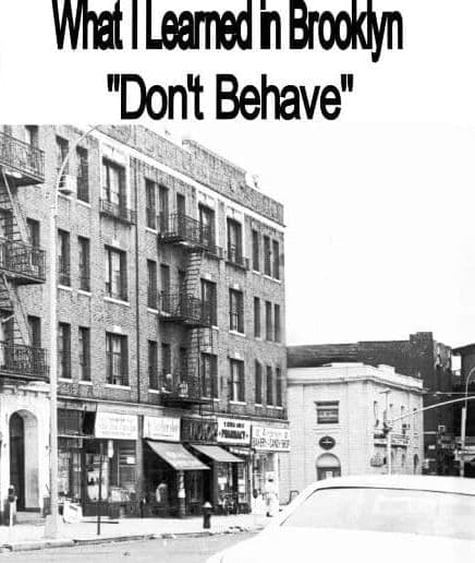 What I Learned in Brooklyn is Don't Behave
